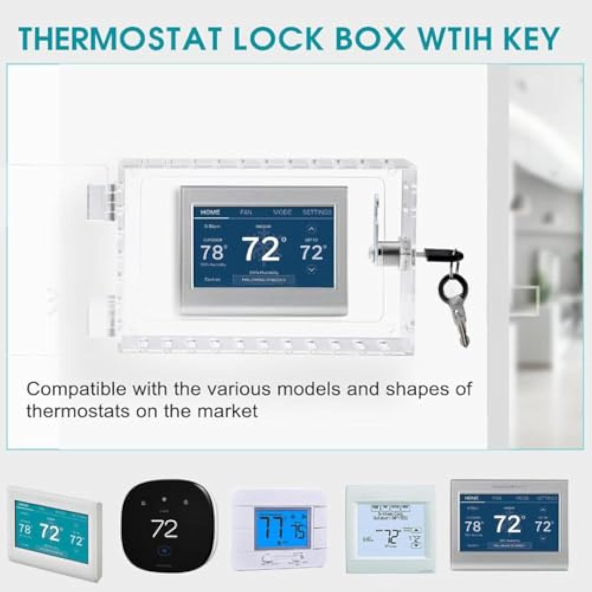 Professional Thermostat Lock Box Cover for Restaurant and Public Use